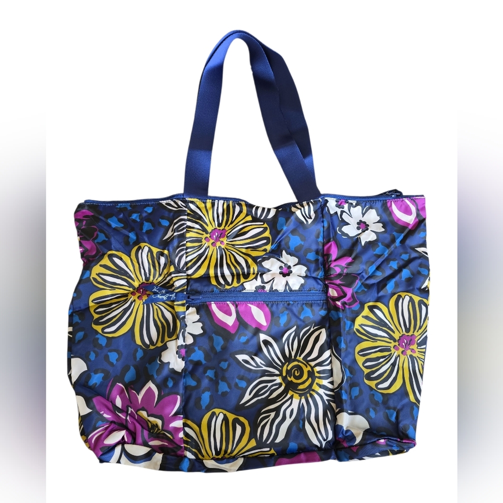 NWOT Vera Bradley "Tote in a Pouch" Foldable Shoulder Bag in African Violet